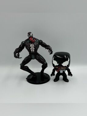 Vintage Spider-Man Venom Figure Lot 2006 Hasbro + Walgreens Venom Funko Pop